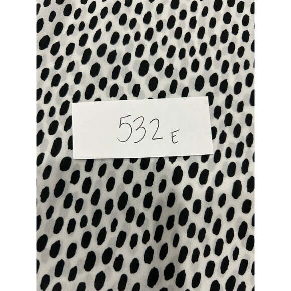 Adrianna Papell NWT Black White Polka Dot Sleeveless Blouse Size Medium - Picture 10 of 10